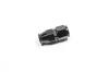 -8 AN Hose End, Straight, PTFE, Black