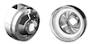 BLTFM-CAMRS70-73-C-1157DREV-SWB-HDRSWB Billet Front Parking Lamps w/1157 Switchback LEDs & HDR Halos, 1970-73 Camaro RS [Chrome]