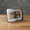 BLT-AIR-46-C-HDRSWB Billet Air Intake w/HDR Switchback Halo, 4 in. x 6 in. [Chrome] - image 2