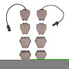 Track/Street Brake Pads, 1999-2005 Audi/Porsche/Volkswagen, Position: Front - image 1