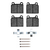 Performance Sport Brake Pads & Hardware Kit, 1975-1985 Fits Multiple Makes/Models, Position: Front