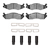 Super-Duty Brake Pads & Hardware Kit, 1982-1992 Mopar, Position: Front - image 1