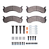 Super-Duty Brake Pads & Hardware Kit, Fits Select Fits Multiple Makes/Models, Position: Front & Rear