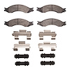 Super-Duty Brake Pads & Hardware Kit, 2003-2010 GM, Position: Front & Rear - image 1