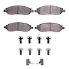 Super-Duty Brake Pads & Hardware Kit, 2005-2007 Ford/Lincoln/Mercury/Mazda, Position: Rear - image 1