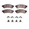 Super-Duty Brake Pads & Hardware Kit, 2010-2012 Ford/Lincoln/Mercury/Mazda, Position: Rear - image 1