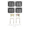 Ceramic Brake Pads & Hardware Kit, 1985-1986 GM, Position: Front - image 1