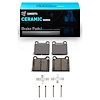 Ceramic Brake Pads & Hardware Kit, 1964-1974 Fits Multiple Makes/Models, Position: Front & Rear