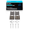 Ceramic Brake Pads & Hardware Kit, 1975-2004 Volvo, Position: Rear - image 1