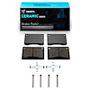 Ceramic Brake Pads & Hardware Kit, 1975-1984 Volvo, Position: Front - image 1