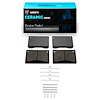 Ceramic Brake Pads & Hardware Kit, 1967-1987 Volvo, Position: Front