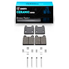 Ceramic Brake Pads & Hardware Kit, 1963-1976 Fits Multiple Makes/Models, Position: Front