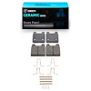 Ceramic Brake Pads & Hardware Kit, 1963-1976 Mercedes-Benz, Position: Front - image 1