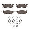 Ceramic Brake Pads & Hardware Kit, 1976-1978 GM, Position: Rear - image 1