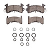 Ceramic Brake Pads & Hardware Kit, 1978-1985 GM, Position: Rear - image 1