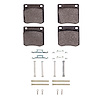 Ceramic Brake Pads & Hardware Kit, 1979-1981 Infiniti/Nissan, Position: Rear - image 1