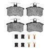 Ceramic Brake Pads & Hardware Kit, 1980-2001 Fits Multiple Makes/Models, Position: Rear - image 1