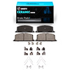 Ceramic Brake Pads & Hardware Kit, 1983-1999 Fits Multiple Makes/Models, Position: Front - image 1