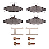 Ceramic Brake Pads & Hardware Kit, 1984-1987 GM, Position: Rear - image 1