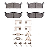 Ceramic Brake Pads & Hardware Kit, 1985-1988 Fits Multiple Makes/Models, Position: Front