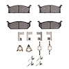 Ceramic Brake Pads & Hardware Kit, 1989-1994 GM, Position: Front - image 1