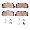 Ceramic Brake Pads & Hardware Kit, 1984-1991 Fits Multiple Makes/Models, Position: Front - image 1