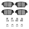 Ceramic Brake Pads & Hardware Kit, 1985-1994 Fits Multiple Makes/Models, Position: Rear - image 1