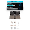 Ceramic Brake Pads & Hardware Kit, 1970-1983 Fits Multiple Makes/Models, Position: Front