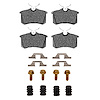 Ceramic Brake Pads & Hardware Kit, 1999-2008 Audi/Porsche/Volkswagen, Position: Rear - image 1