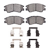 Ceramic Brake Pads & Hardware Kit, 1986-2008 Fits Multiple Makes/Models, Position: Front - image 1