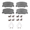 Ceramic Brake Pads & Hardware Kit, 1987-1993 Lexus/Toyota/Scion, Position: Front - image 1