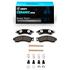 Ceramic Brake Pads & Hardware Kit, 1985-2004 Fits Multiple Makes/Models, Position: Front - image 1