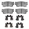 Ceramic Brake Pads & Hardware Kit, 1989-1998 GM, Position: Front - image 1