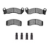 Ceramic Brake Pads & Hardware Kit, 1987-1993 Ford/Lincoln/Mercury/Mazda, Position: Front - image 1