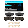 Ceramic Brake Pads & Hardware Kit, 1989-2001 GM, Position: Front - image 1