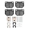 Ceramic Brake Pads & Hardware Kit, 2006-2007 Subaru, Position: Rear - image 1