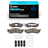 Ceramic Brake Pads & Hardware Kit, 1990-2006 Mopar, Position: Front - image 1