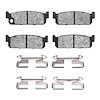 Ceramic Brake Pads & Hardware Kit, 1990-1993 Infiniti/Nissan, Position: Rear - image 1