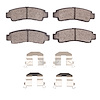 Ceramic Brake Pads & Hardware Kit, 1991-2006 Infiniti/Nissan, Position: Rear - image 1