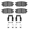 Ceramic Brake Pads & Hardware Kit, 1991-2012 Fits Multiple Makes/Models, Position: Rear - image 1