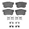 Ceramic Brake Pads & Hardware Kit, 1991-2012 Fits Multiple Makes/Models, Position: Rear - image 1