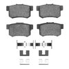 Ceramic Brake Pads & Hardware Kit, 1997-2002 Acura/Honda, Position: Rear - image 2