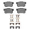 Ceramic Brake Pads & Hardware Kit, 2000-2013 Fits Multiple Makes/Models, Position: Rear - image 1