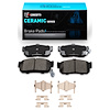 Ceramic Brake Pads & Hardware Kit, 1991-2001 Infiniti/Nissan, Position: Rear - image 1
