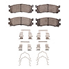 Ceramic Brake Pads & Hardware Kit, 1992-1998 Ford/Lincoln/Mercury/Mazda, Position: Rear - image 1