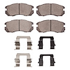 Ceramic Brake Pads & Hardware Kit, 1990-1996 Subaru, Position: Front - image 1