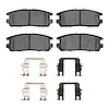 Ceramic Brake Pads & Hardware Kit, 1992-2004 Fits Multiple Makes/Models, Position: Rear - image 1