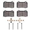 Ceramic Brake Pads & Hardware Kit, 2003-2005 Jaguar, Position: Rear - image 1