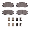 Ceramic Brake Pads & Hardware Kit, 1991-2000 Fits Multiple Makes/Models, Position: Front - image 1