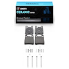Ceramic Brake Pads & Hardware Kit, 1992-2009 Fits Multiple Makes/Models, Position: Rear - image 1